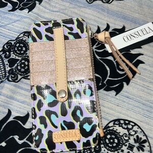 Consuela Multicolor Leopard Print Wallet